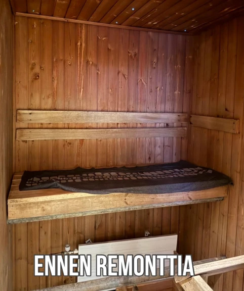 Sauna ennen remonttia