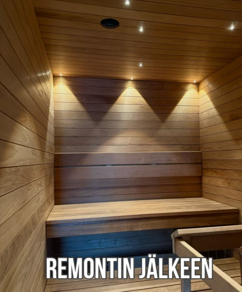 Sauna remontin jälkeen - Saunatehdas