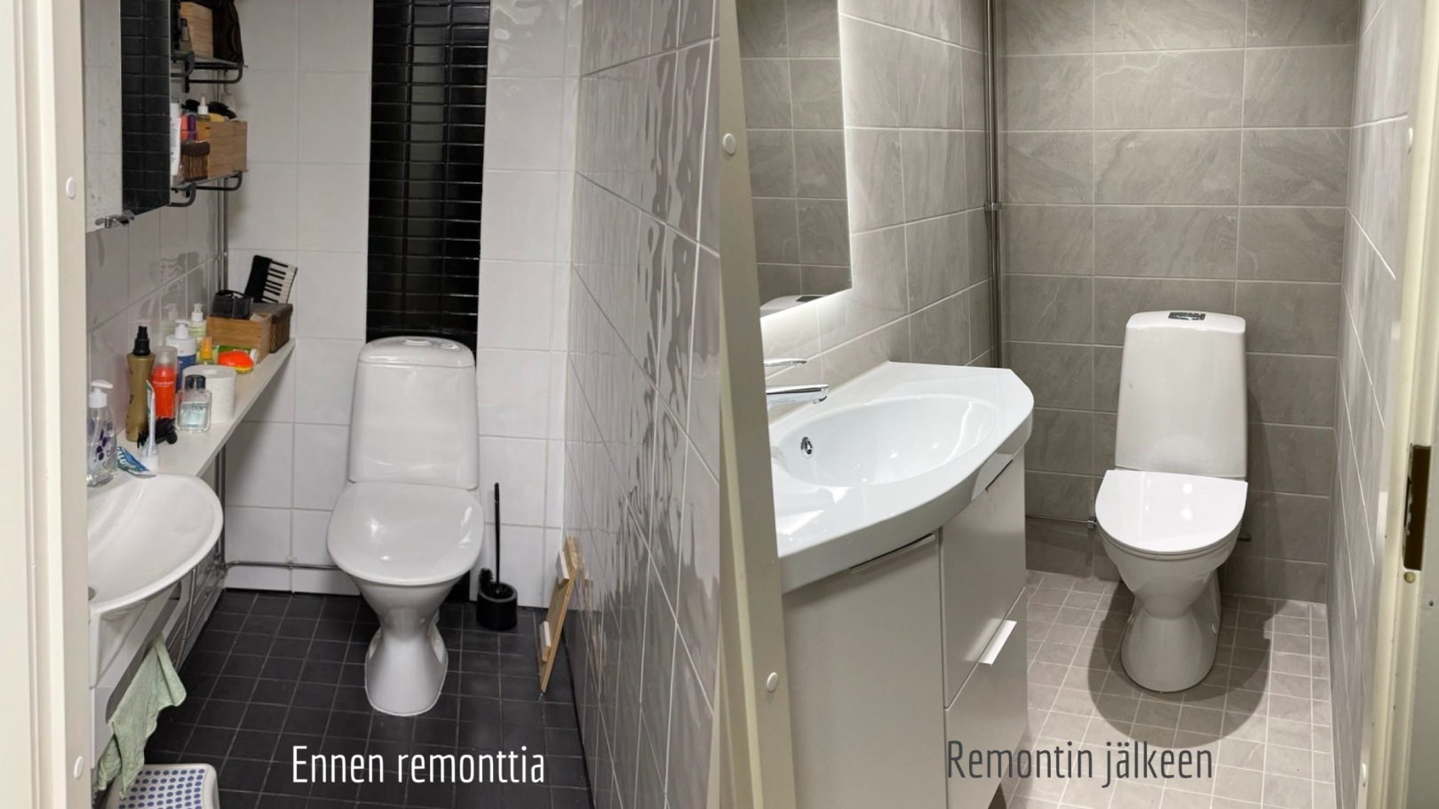 WC remontti Ennen J lkeen Saunatehdas